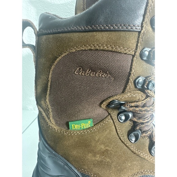 Cabelas Dry Plus Mens Brown Suede Lace Up Hunting Boots Size 9D main image 12